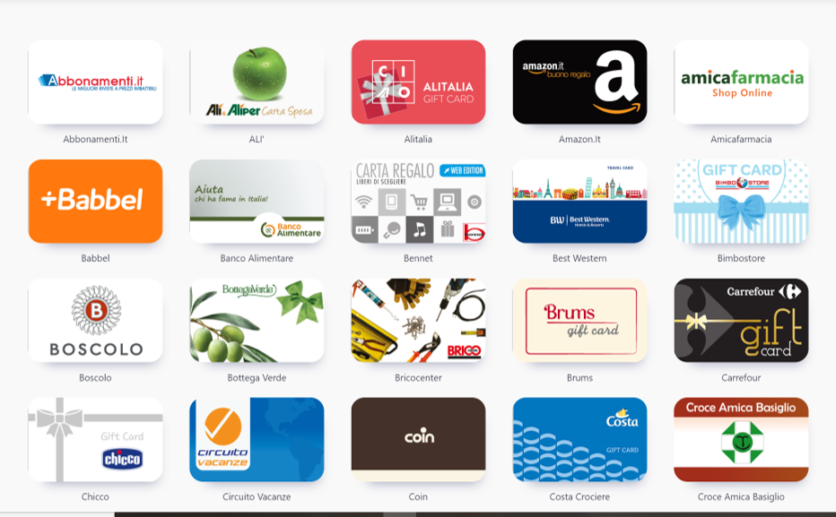 AMILON - Fringe Benefit card Lombardia