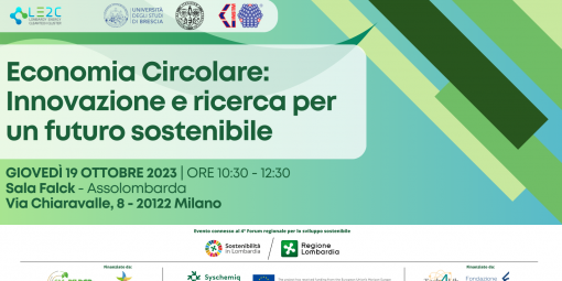 Evento - Economia Circolare: Innovazione e ricerca per un futuro sostenibile